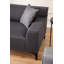Élégant canapé 3 places, couleur anthracite, 84,6 x 34,3 x 33,9 pouces | Structure en bois de hêtre durable et en carton, tissu 100% polyester | Coussins fixes confortables avec mousse et plumes, 2 coussins inclus, ajout élégant au salon-1752558954-1752558953