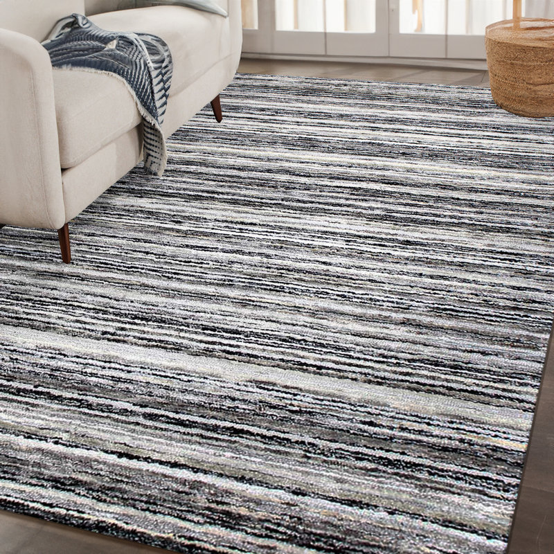Striped Area Rug, Rectangle 6' x 9'