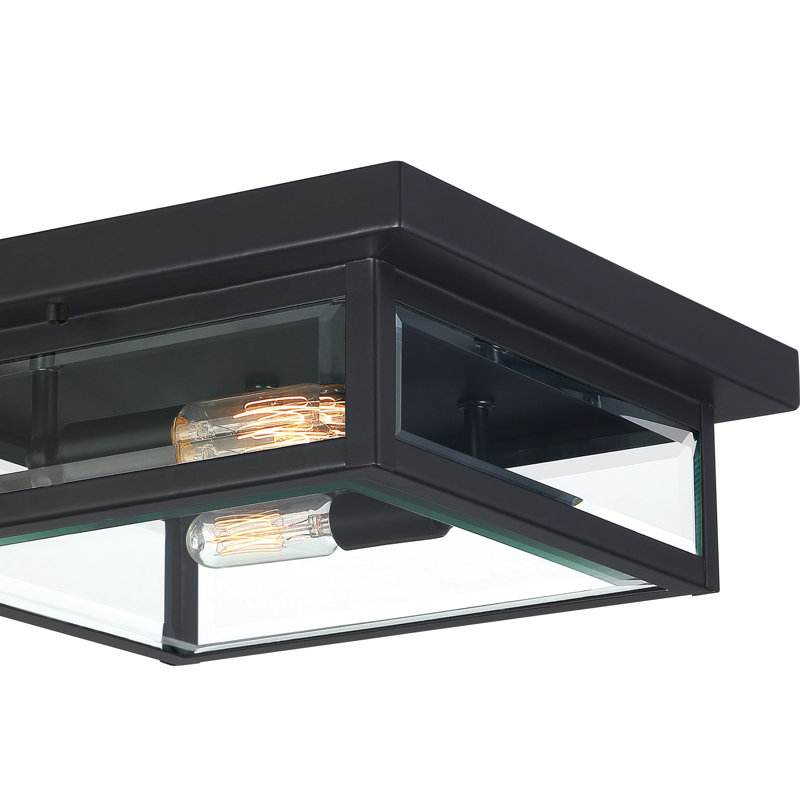 Ainsworth 2 - Bulb Outdoor Flush Mount, Earth Black