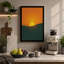 Sun on the Horizon Minimalist - Wrapped Canvas-2032103814-2032103932