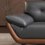 Causeuse-coussin standard en cuir véritable gris-2045121172