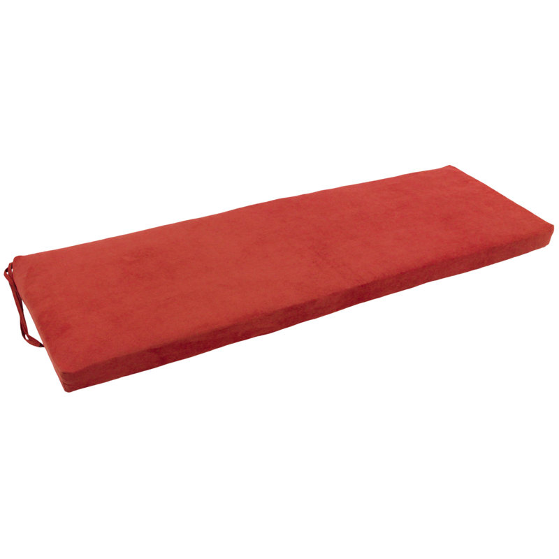 Outdoor 3'' Bench Seat Cushion, Cardinal Red