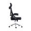 Chaise de bureau ergonomique avec appui-tête et soutien lombaire, mobili Essential, noir