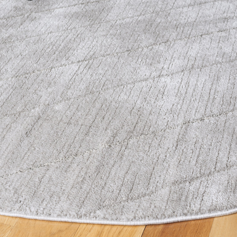 Tapis abstrait Allarna Performance, Rond 6 pi 7 po