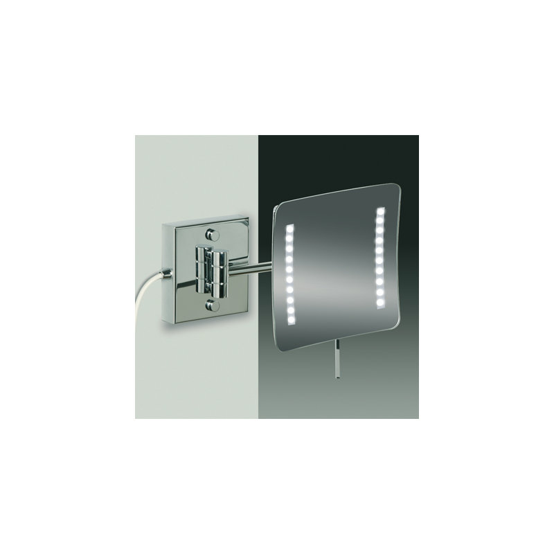 Miroir de maquillage mural, Chrome