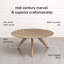 Kaysee 38" Round Solid Wood Coffee Table-2074788292