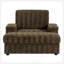 Méridienne surdimensionnée de 42 pouces avec repose-pieds, accoudoirs, porte-gobelets et canapé-lit convertible pour plus de confort et de style-634505470