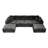 137.8*68.9"Modular Sectional Sofa Seat