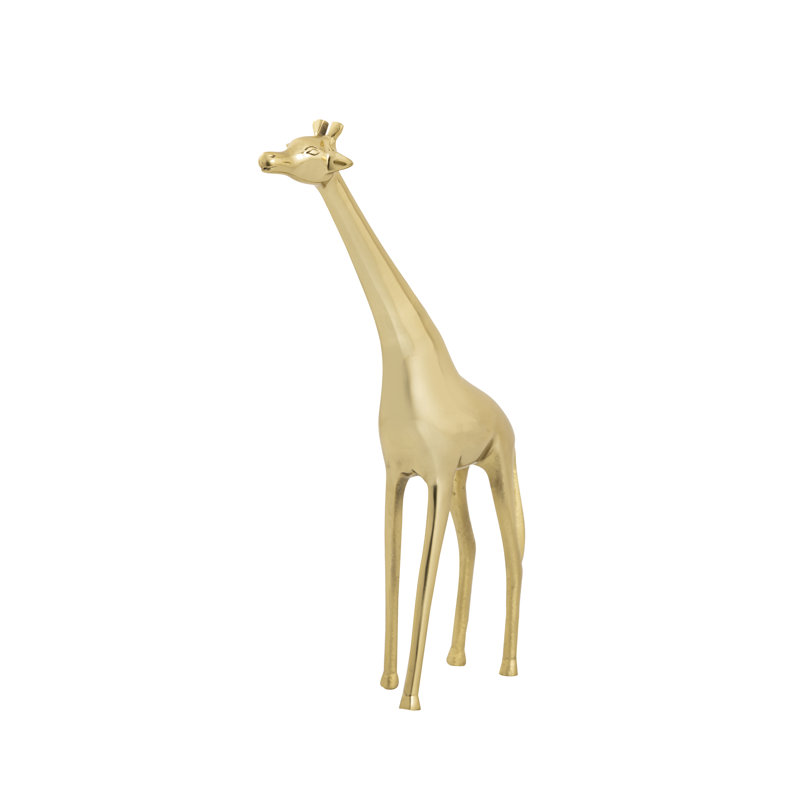 Sculpture en laiton girafe - grande