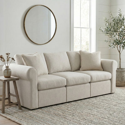 Lockheart 3 Seater Sofa Natural 24 Roll Arm