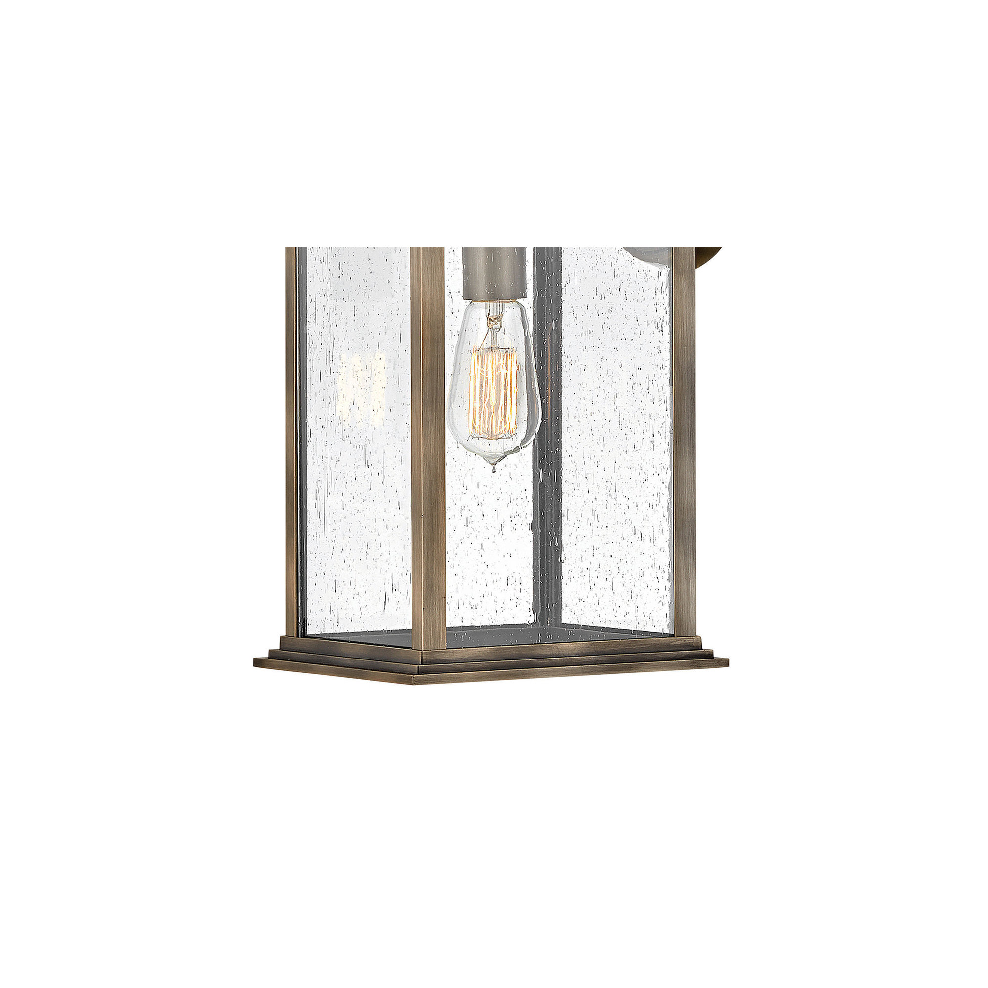 Sereia Single Light Outdoor Aluminum Wall Light, Bronze, 19" H x 8.5" W x 9.5" D