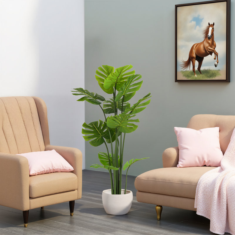 Plante artificielle Monstera Deliciosa de 57 po Lora (pot non inclus)