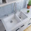 33.88'' L Double Bowl Granite Kitchen Sink-20524779