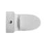 Toilette en céramique 1,1 / 1,6, siège allongé, blanc, confortable, à fermeture en douceur, et toilette blanche T036wt avec cuve allongée, hauteur de confort,