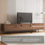 Premium Retro TV Unit & Stand for Living Room | Solid Wood TV Cabinet in 1.8m or 2.4m | Accommodates 75-100 Inch TVs | Large Storage & Cable Ports | Classic Walnut-825303978