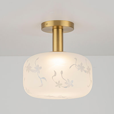 Plafonnier semi-encastré à intensité variable 1 lumière DEL Aurevane