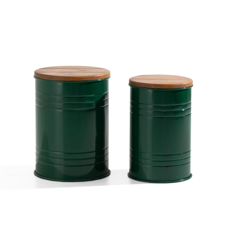 Tabouret d'appoint Pieper, Vert chasseur