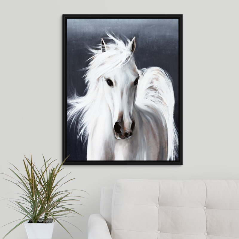 « dallas »-reproduction d’art sur toile, H 31,7 po x l 25,7 po x p 1,75 po, Cadre flottant noir