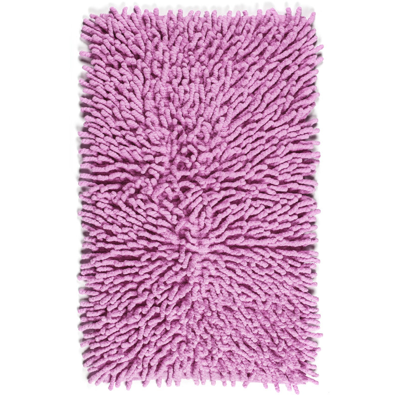 Dodsworth Cotton Non-Slip Bath Rug, Pink