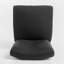 Tabouret de comptoir pivotant gris anthracite avec pieds en bouleau 19,5 po x 24,29 po, hauteur des pieds 40,5 po