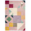 Tapis rose / orange / beige en laine touffeté à la main Harsirat-842359256