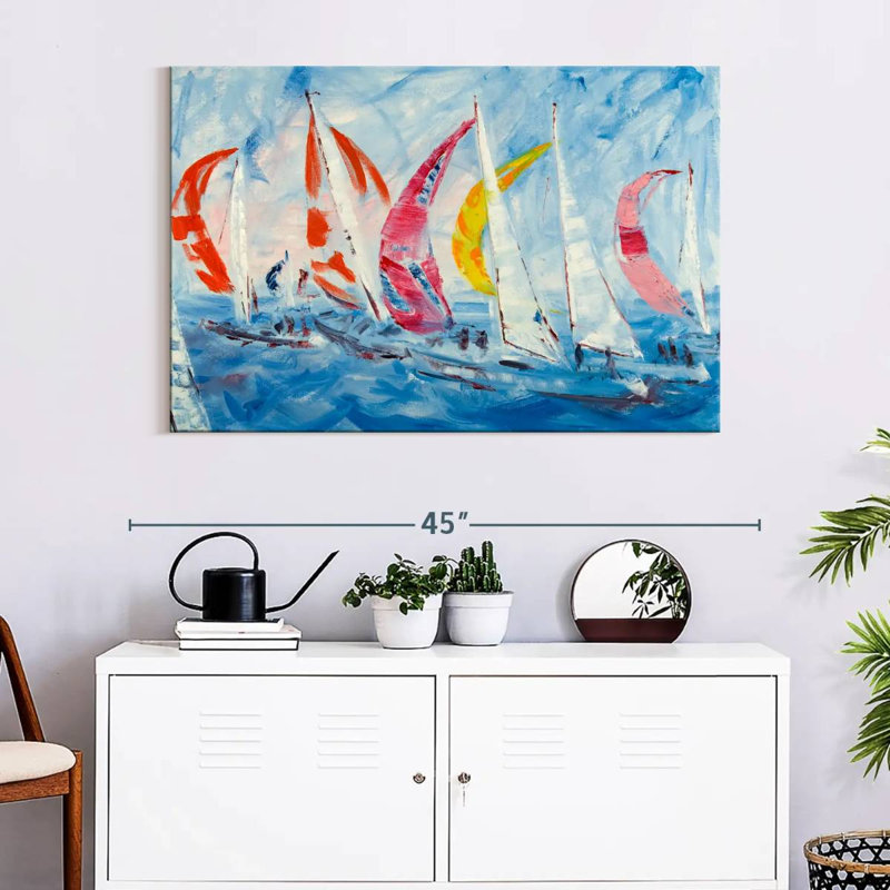 Aletra Sailing, 26" H x 39" W