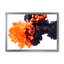 Orange et noir dansant des nuages d'encre - Photographie sur toile-67232641-67232660