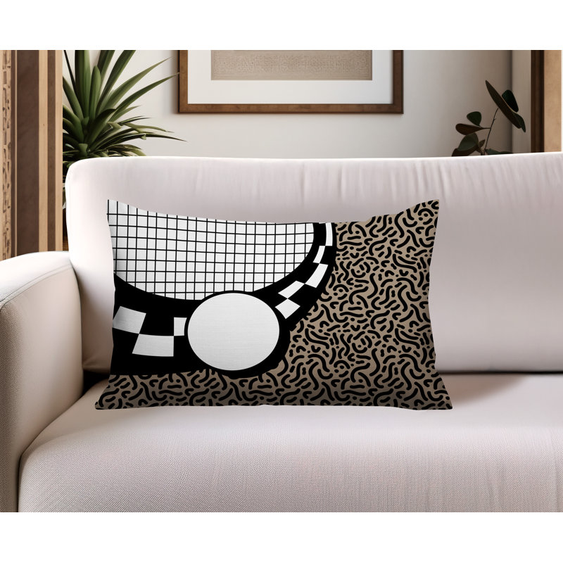 Coussin lombaire réversible Dotrix, Rectangle H 18 po x l 25 po