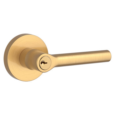 Lifetime (PVD) Satin Brass Entry Door Lever