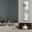 Art mural en métal luxueux «My Greenhouse Flowers IX» par Lisa Audit, 16 po x 48 po