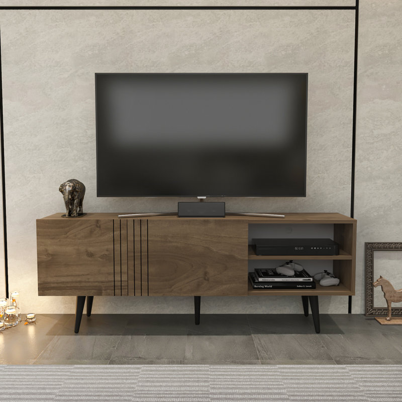 Dile 63" TV Stand for TVs up to 70", Walnut