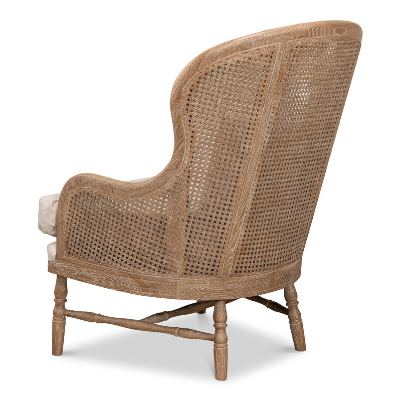 Randolph Linen Wingback Chair