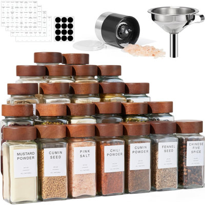 Spice Jars with Adjustable Racks
