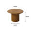 Table de salle à manger ronde extensible en bois