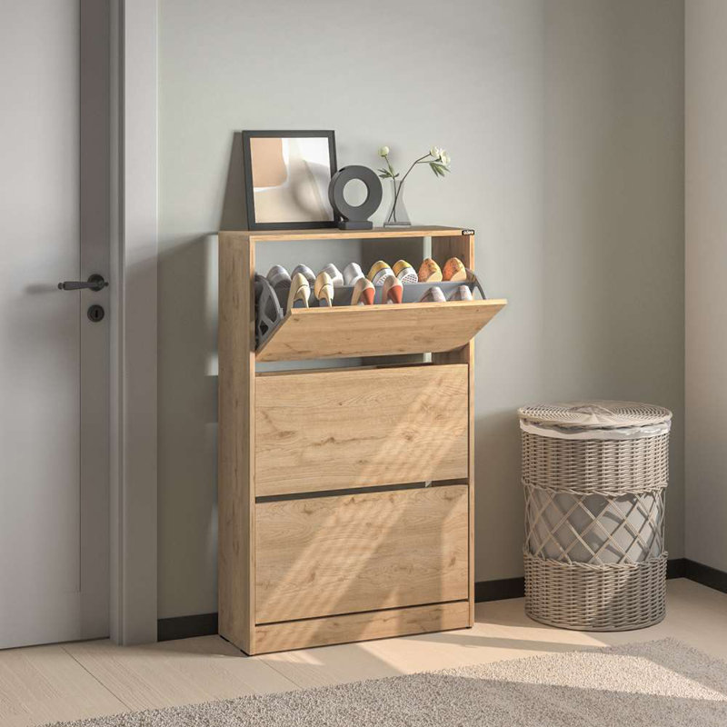 24 Pairs Vertical Stacking Shoe Storage Cabinet 