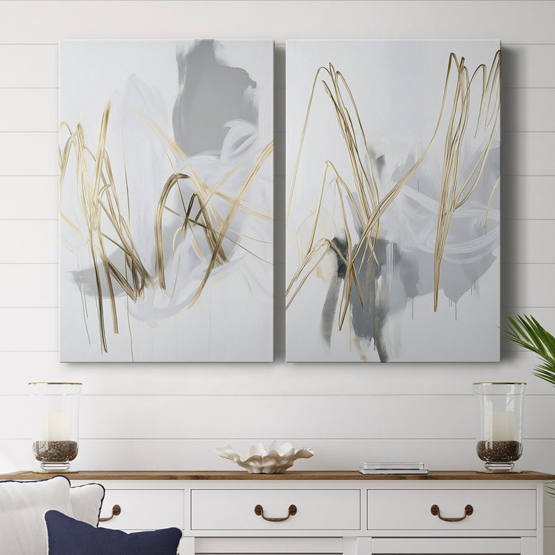 Série ABSTRACT DCCLxxix - Toile tendue avec châssis de qualité supérieure - Prêt à être accroché, H 18 po x l 24 po
