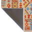 Tapis décoratif à motif traditionnel bleu et orange-110071031