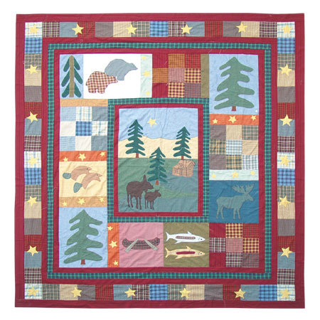 Northwood Star Rustic Cotton Quilt, Full / Queen
