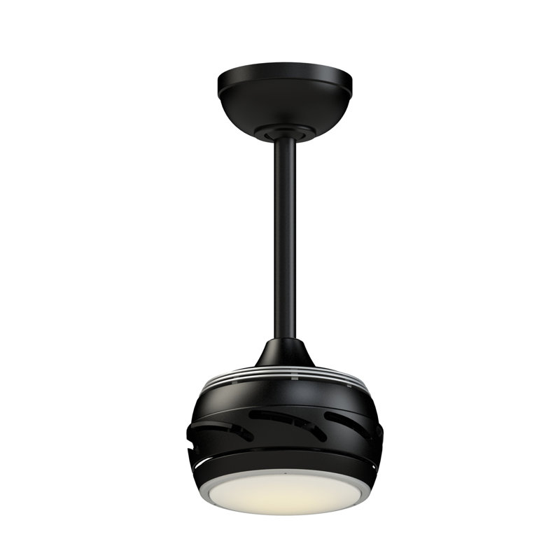 Stellar Custom Indoor/Outdoor Ceiling Fan DC Motor with LED CCT Select Light Kit - Black, Black