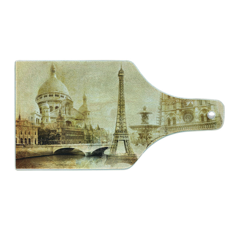 Planche à découper en verre trempé Ambesonne Paris