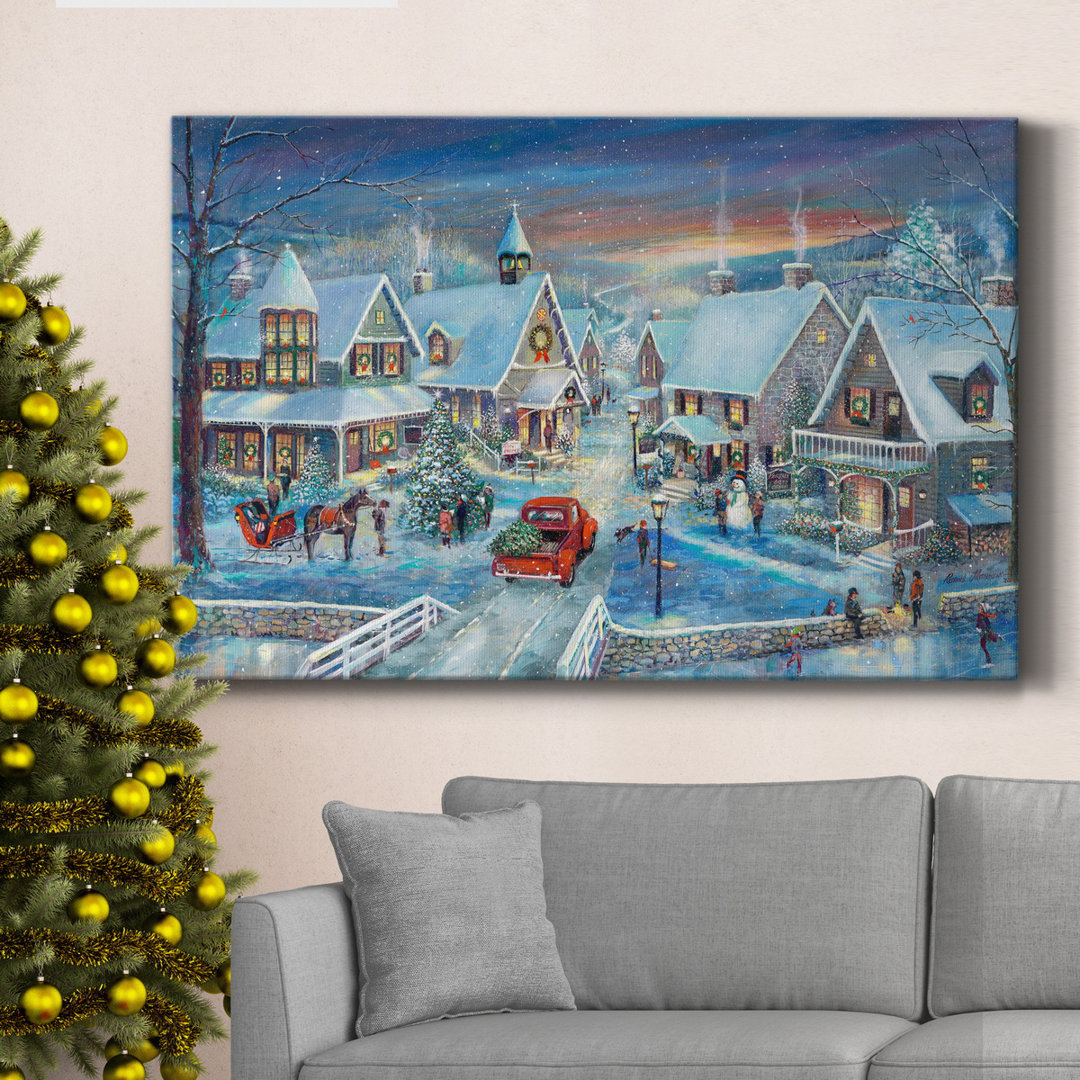 Celebrating Home For The Holidays Premium Gallery Wrapped Canvas - Ready To Hang The Twillery Co.® 