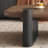 Modern Nut-Brown Solid Wood Oval Coffee Table