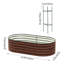 Oval-Shaped Galvanised Steel Raised Garden Bed-562495805-562495792