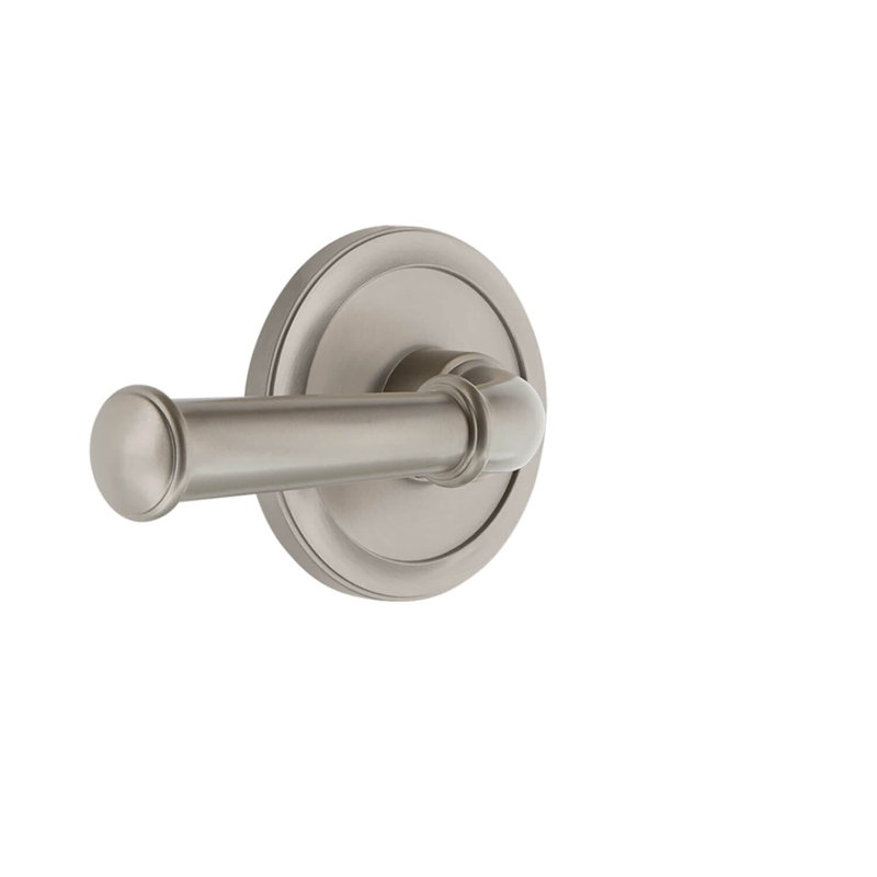 Grandeur circulaire à levier d'intimité avec rosette Georgetown, 2 3/8", Nickel satiné