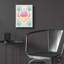  «Pink Mushroom» par Club Daydream, art mural en verre acrylique, 12 po x 16 po