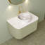 Meuble-lavabo flottant - comptoir en céramique blanche et comptoir en pierre (pré-assemblé, sans robinet)-301704990-301704985