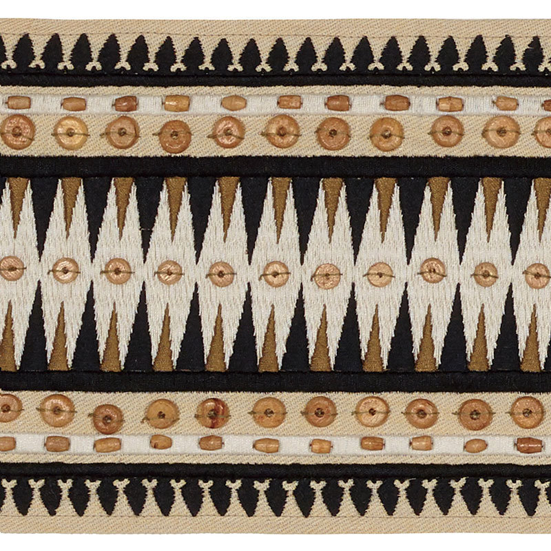 Ruban Schumacher x Mary McDonald Tahiti, Noir lave