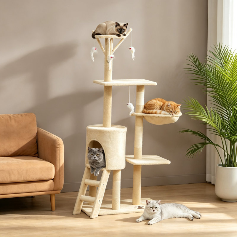 134 cm H Cat Tree / Condo