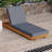 Lounge chaise Set, Acacia solid wood with Lounge Cushion (Triple Folds)-1445994547