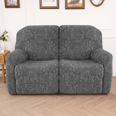 Housse tricotée pour fauteuil inclinable en jacquard